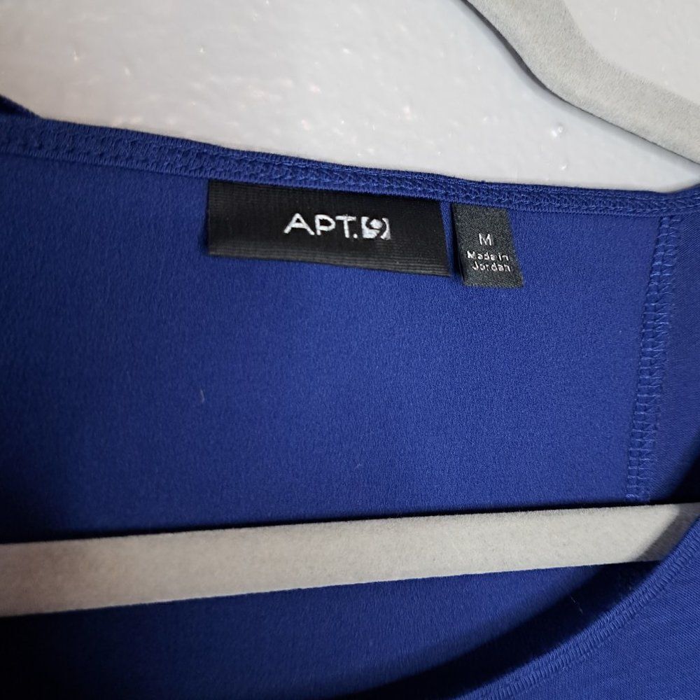 Apt  9 Blue Long Sleeve Shirt Size Medium - Picture 2 of 3